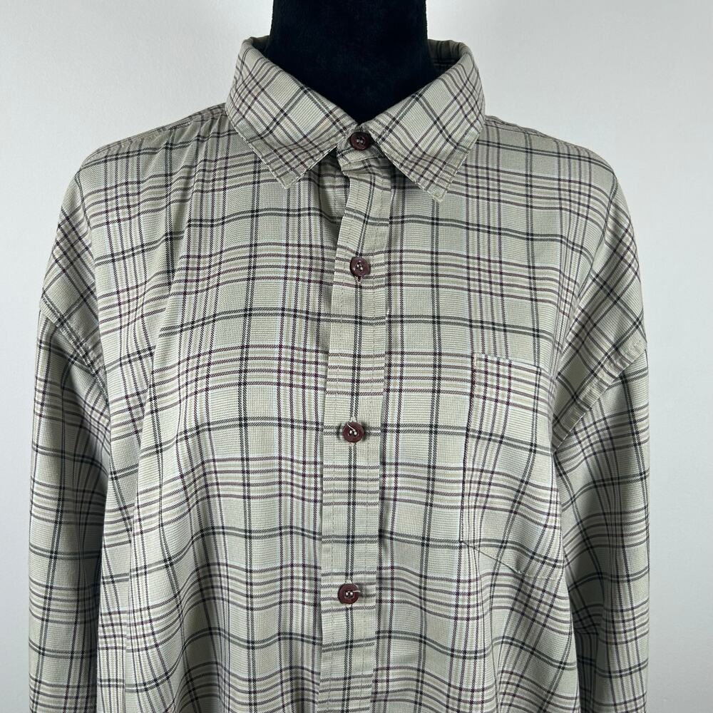 Burton Dryride Plaid Button Up Long Sleeve, Sz Large